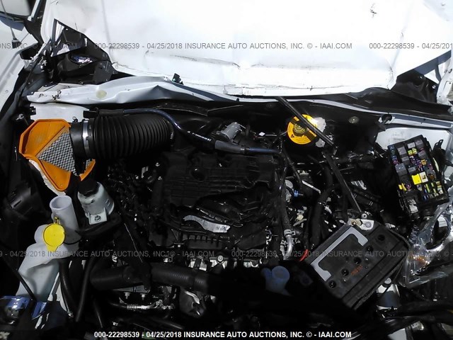 2C4RDGCG5HR616937 - 2017 DODGE GRAND CARAVAN SXT WHITE photo 10