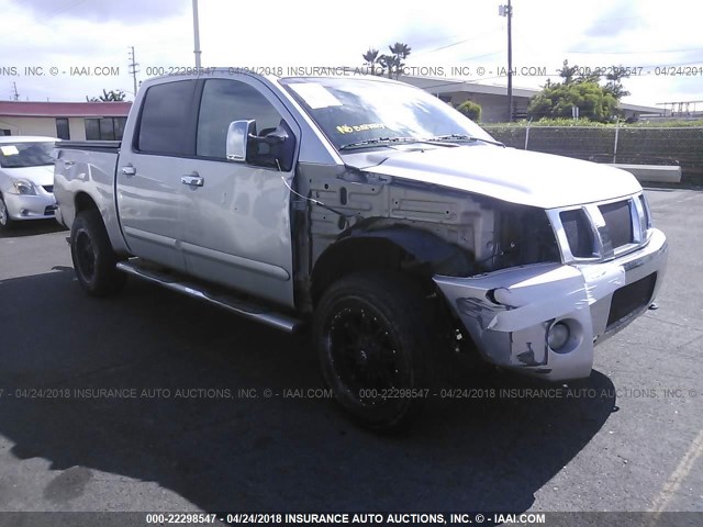 1N6AA07B86N566425 - 2006 NISSAN TITAN XE/SE/LE SILVER photo 1