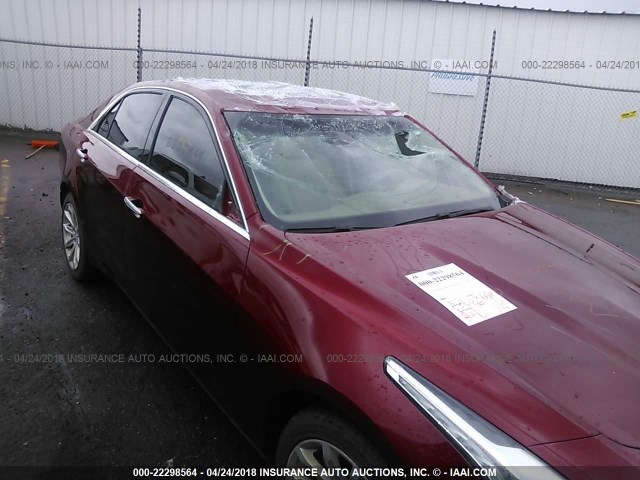 1G6AX5SX1F0106394 - 2015 CADILLAC CTS LUXURY COLLECTION RED photo 6