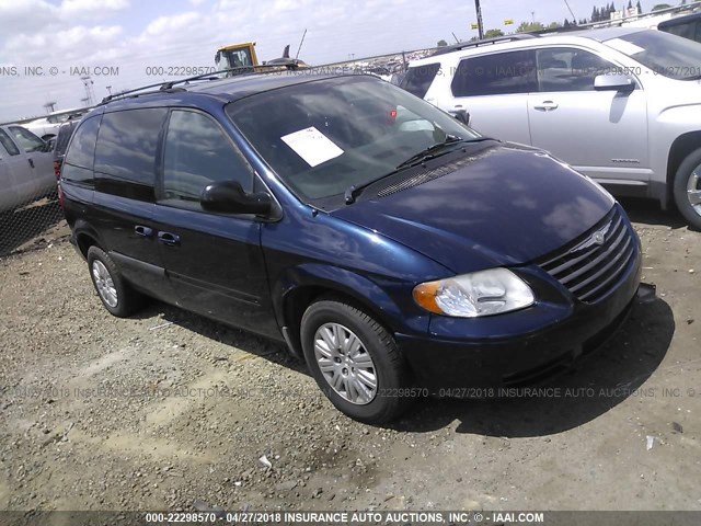 1A4GP45R86B610082 - 2006 CHRYSLER TOWN & COUNTRY  BLUE photo 1