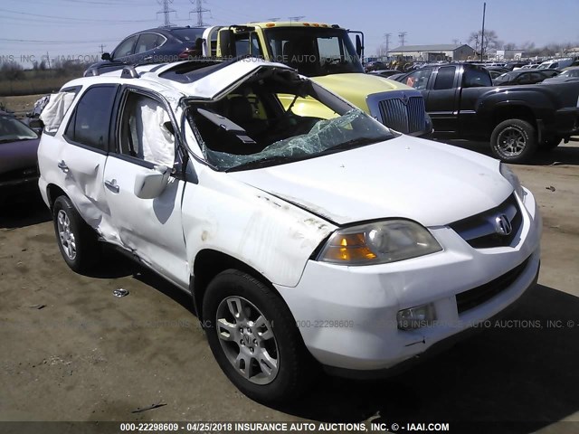 2HNYD18684H524191 - 2004 ACURA MDX TOURING WHITE photo 6