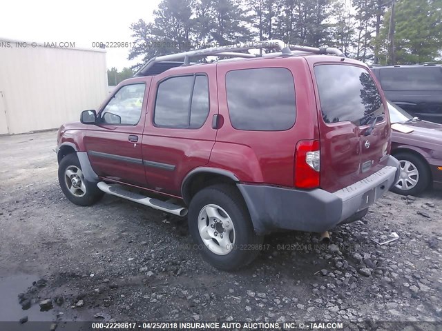 5N1ED28TX1C555747 - 2001 NISSAN XTERRA XE/SE RED photo 3