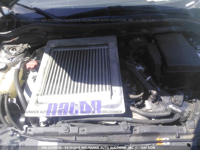 JM1BL1K37B1448004 - 2011 MAZDA SPEED 3 SILVER photo 10