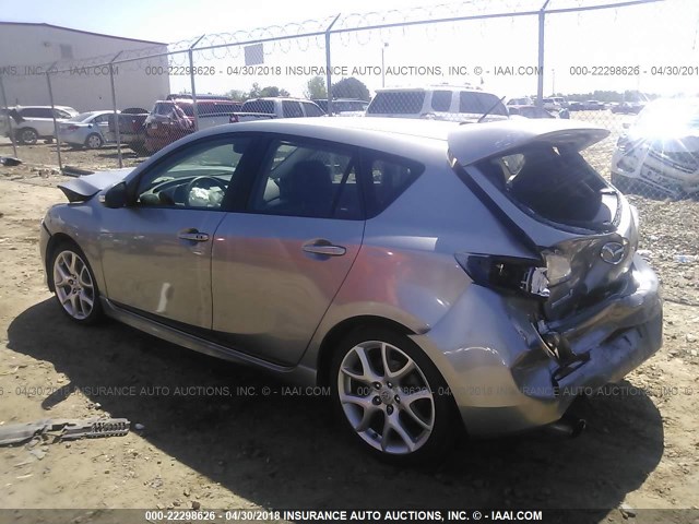 JM1BL1K37B1448004 - 2011 MAZDA SPEED 3 SILVER photo 3