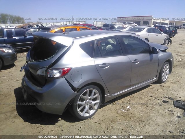 JM1BL1K37B1448004 - 2011 MAZDA SPEED 3 SILVER photo 4