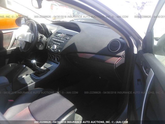 JM1BL1K37B1448004 - 2011 MAZDA SPEED 3 SILVER photo 5