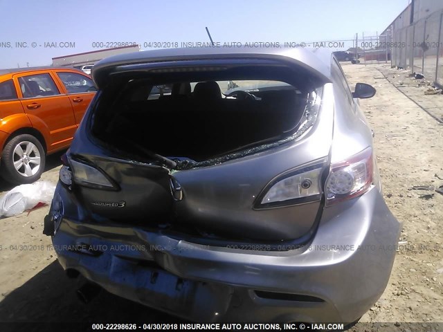 JM1BL1K37B1448004 - 2011 MAZDA SPEED 3 SILVER photo 6