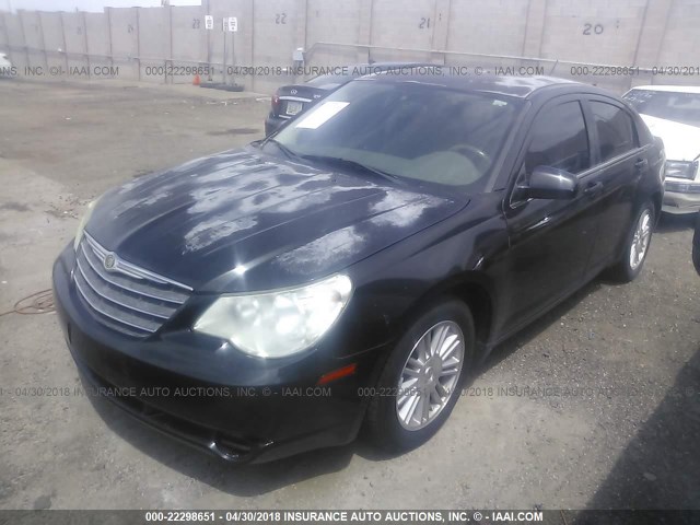 1C3LC46K77N504616 - 2007 CHRYSLER SEBRING BLACK photo 2