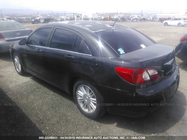 1C3LC46K77N504616 - 2007 CHRYSLER SEBRING BLACK photo 3