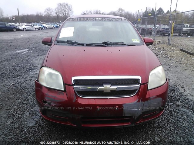 KL1TD56607B107808 - 2007 CHEVROLET AVEO LS 红色 照片 6