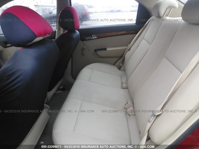KL1TD56607B107808 - 2007 CHEVROLET AVEO LS 红色 照片 8