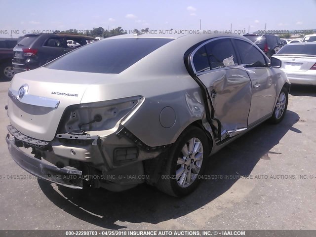 1G4GB5EGXAF277289 - 2010 BUICK LACROSSE CX TAN photo 4