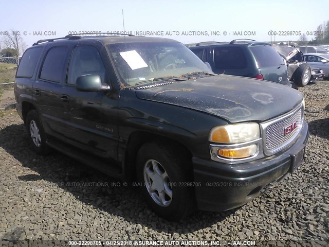 1GKEK63U91J192844 - 2001 GMC DENALI GREEN photo 1