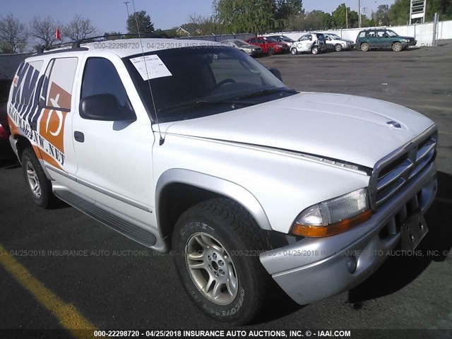 1D4HS58N63F562922 - 2003 DODGE DURANGO SLT PLUS WHITE photo 1