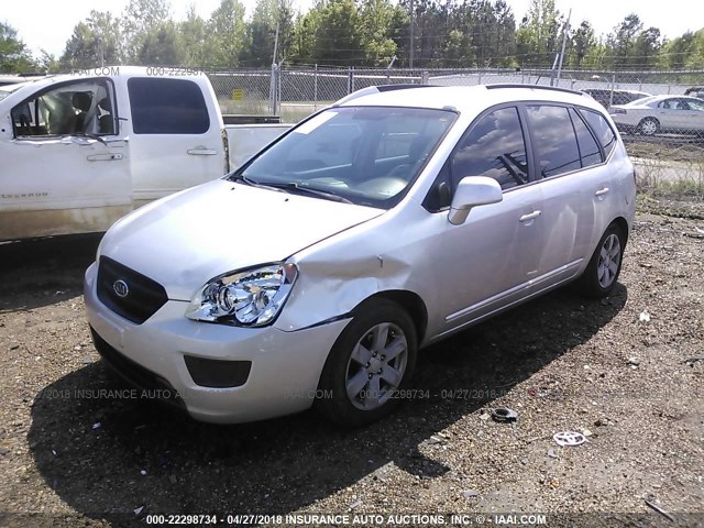 KNAFG525177083450 - 2007 KIA RONDO LX/EX SILVER photo 2