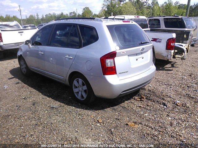 KNAFG525177083450 - 2007 KIA RONDO LX/EX SILVER photo 3