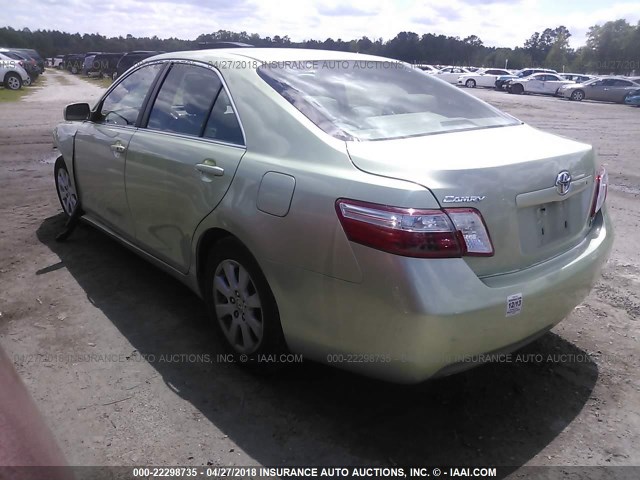 4T1BB46K59U064135 - 2009 TOYOTA CAMRY HYBRID GREEN photo 3