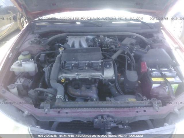 2T1CF28P52C594022 - 2002 TOYOTA CAMRY SOLARA SE/SLE წითელი ფოტო 10