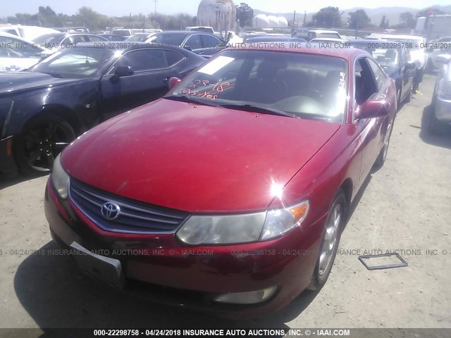 2T1CF28P52C594022 - 2002 TOYOTA CAMRY SOLARA SE/SLE წითელი ფოტო 2