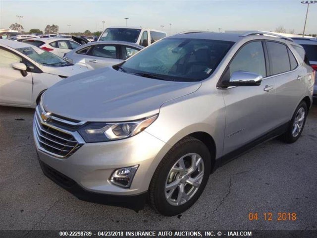 3GNAXMEV5JS597286 - 2018 CHEVROLET EQUINOX PREMIER SILVER photo 13