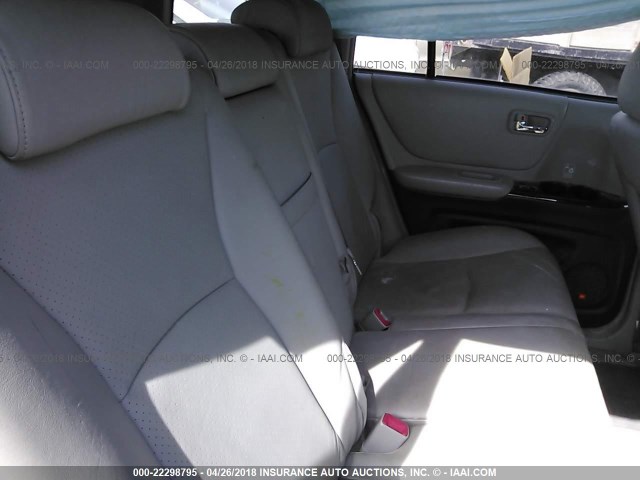 JTEDW21A860006118 - 2006 TOYOTA HIGHLANDER HYBRID SILVER photo 8