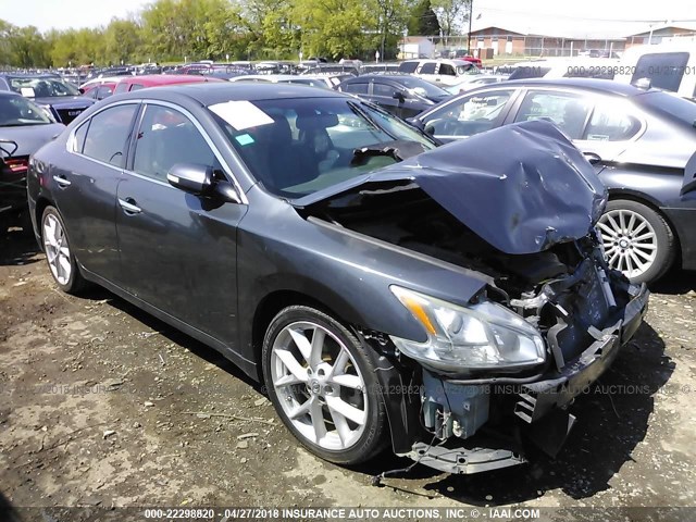 1N4AA51E89C835144 - 2009 NISSAN MAXIMA S/SV GRAY photo 1