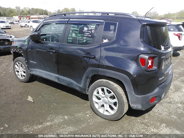 ZACCJBBT9FPC33536 - 2015 JEEP RENEGADE LATITUDE BLACK photo 3