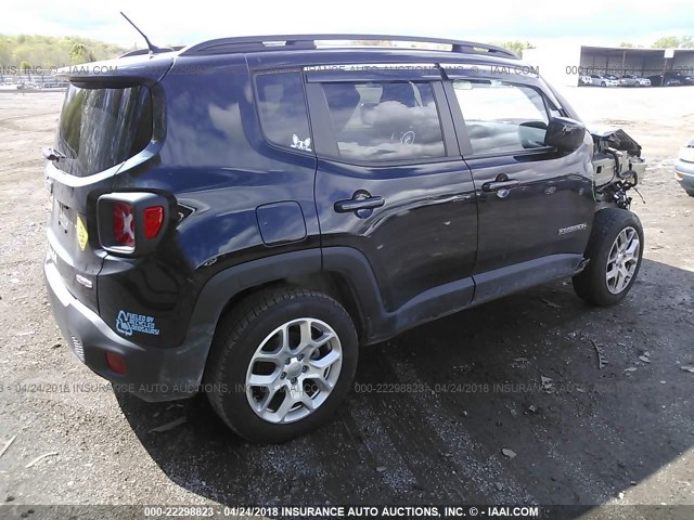 ZACCJBBT9FPC33536 - 2015 JEEP RENEGADE LATITUDE BLACK photo 4