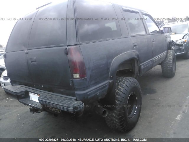 1GNEC13R5TJ329456 - 1996 CHEVROLET TAHOE C1500 BLACK photo 4