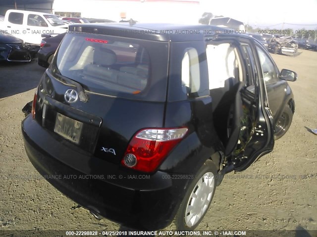 JTKKT604960152205 - 2006 TOYOTA SCION XA BLACK photo 4