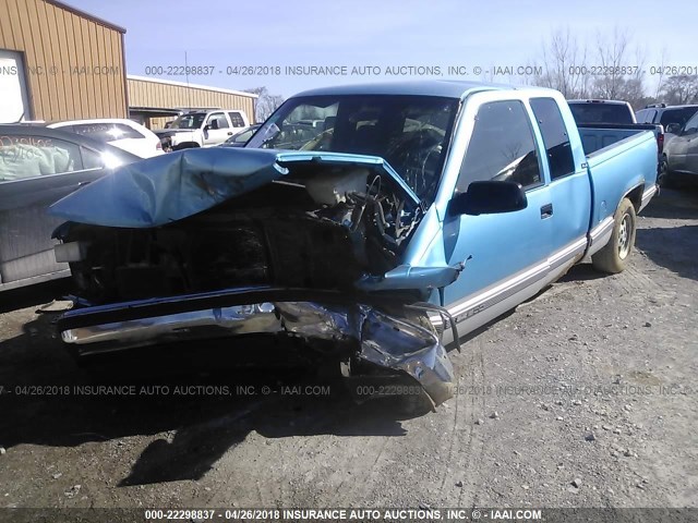 2GTEC19K7S1543487 - 1995 GMC SIERRA C1500 BLUE photo 2