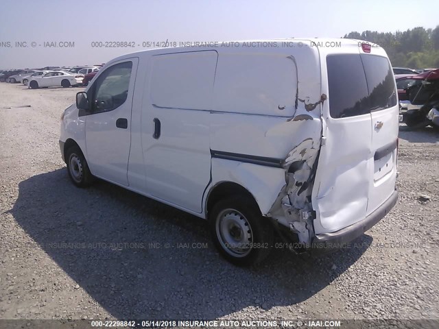 3N63M0YN5HK709557 - 2017 CHEVROLET CITY EXPRESS LS WHITE photo 3