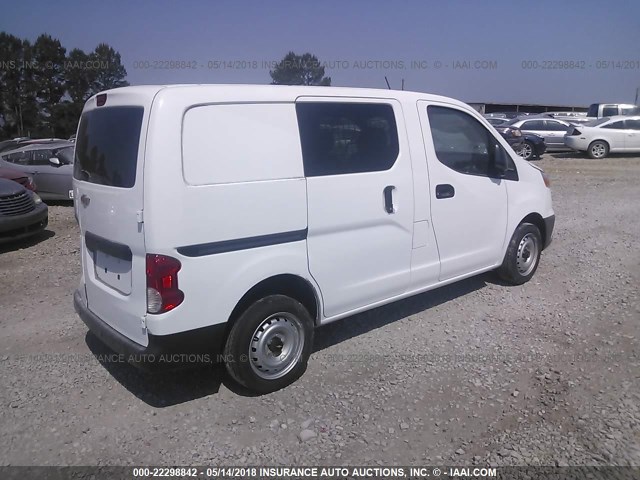 3N63M0YN5HK709557 - 2017 CHEVROLET CITY EXPRESS LS WHITE photo 4