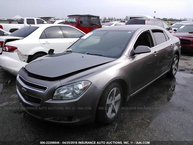 1G1ZC5E17BF270641 - 2011 CHEVROLET MALIBU 1LT TAN photo 2