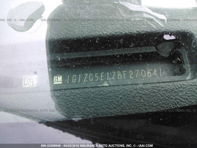1G1ZC5E17BF270641 - 2011 CHEVROLET MALIBU 1LT TAN photo 9