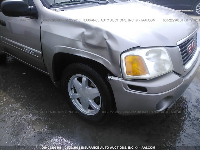 1GKDT13S232145744 - 2003 GMC ENVOY SILVER photo 6