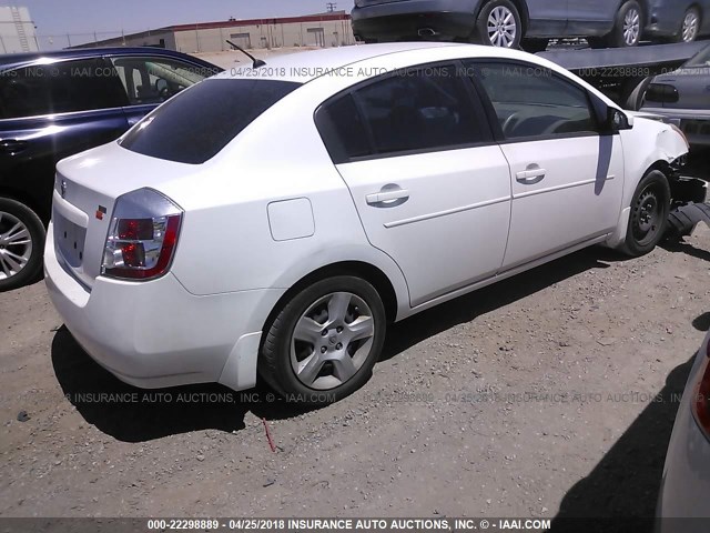 3N1AB61E19L648879 - 2009 NISSAN SENTRA 2.0/2.0S/2.0SL WHITE photo 4