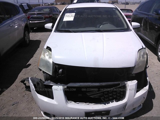 3N1AB61E19L648879 - 2009 NISSAN SENTRA 2.0/2.0S/2.0SL WHITE photo 6