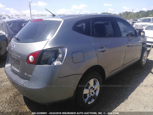 JN8AS58V79W441361 - 2009 NISSAN ROGUE S/SL GRAY photo 4