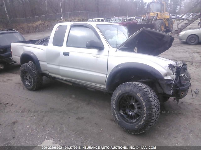 5TEWN72N83Z247123 - 2003 TOYOTA TACOMA XTRACAB SILVER photo 1