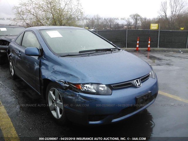 2HGFG119X8H567060 - 2008 HONDA CIVIC EXL BLUE photo 1