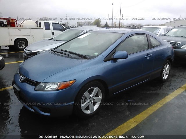 2HGFG119X8H567060 - 2008 HONDA CIVIC EXL BLUE photo 2