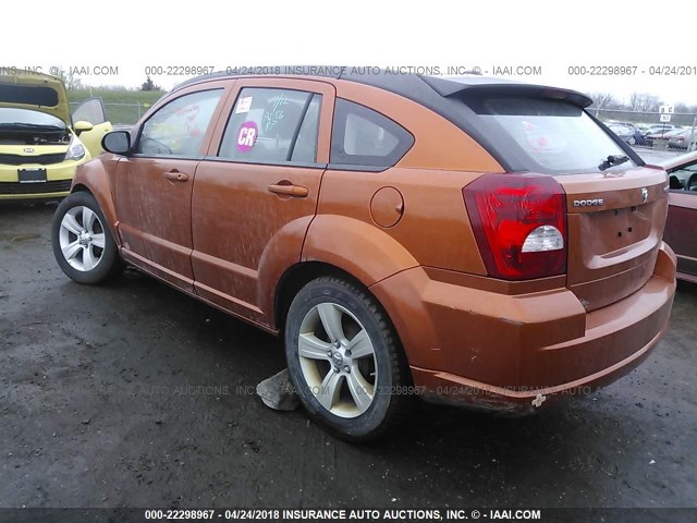 1B3CB3HA3BD140644 - 2011 DODGE CALIBER MAINSTREET ORANGE photo 3