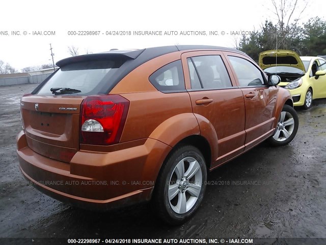 1B3CB3HA3BD140644 - 2011 DODGE CALIBER MAINSTREET ORANGE photo 4