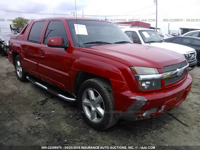3GNEC13T72G168930 - 2002 CHEVROLET AVALANCHE C1500 RED photo 1