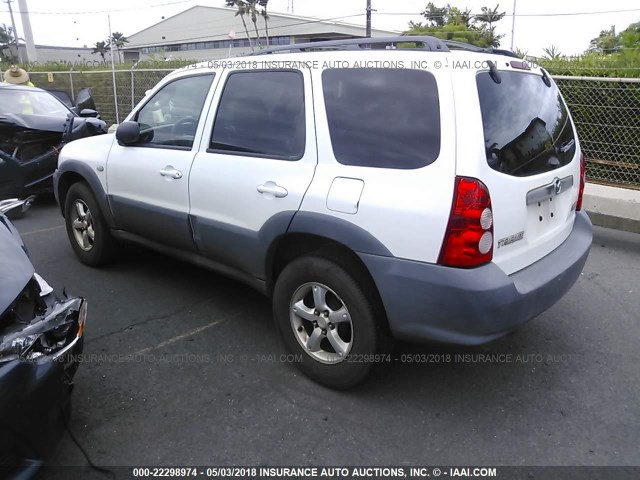 4F2YZ02Z36KM10289 - 2006 MAZDA TRIBUTE I WHITE photo 3