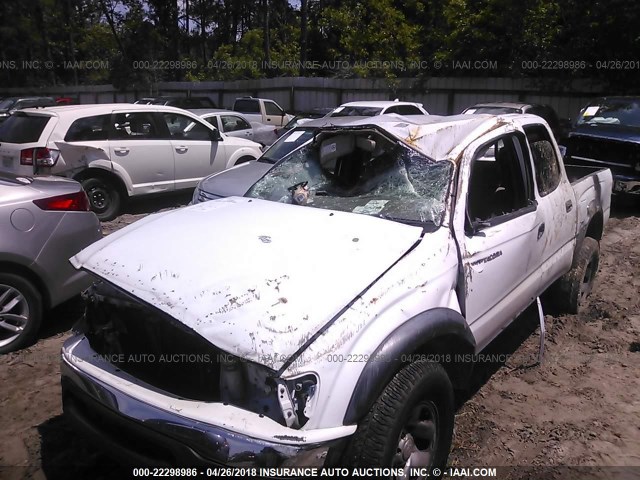 5TEGN92N93Z297304 - 2003 TOYOTA TACOMA DOUBLE CAB PRERUNNER WHITE photo 6