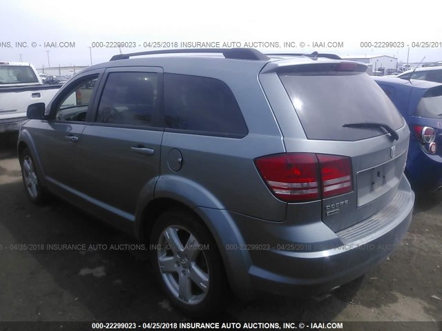 3D4PH5FV7AT139038 - 2010 DODGE JOURNEY SXT Light Blue photo 3