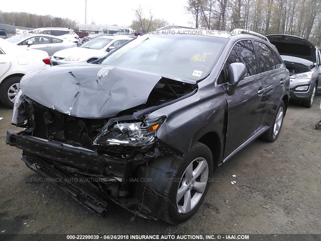 2T2BK1BA8FC270148 - 2015 LEXUS RX 350/BASE/F SPORT GRAY photo 2