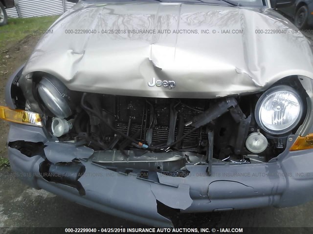1J4GL48K26W111863 - 2006 JEEP LIBERTY SPORT 金色 照片 6